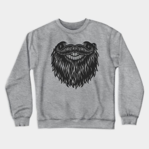 Beard Crewneck Sweatshirt by vladocar